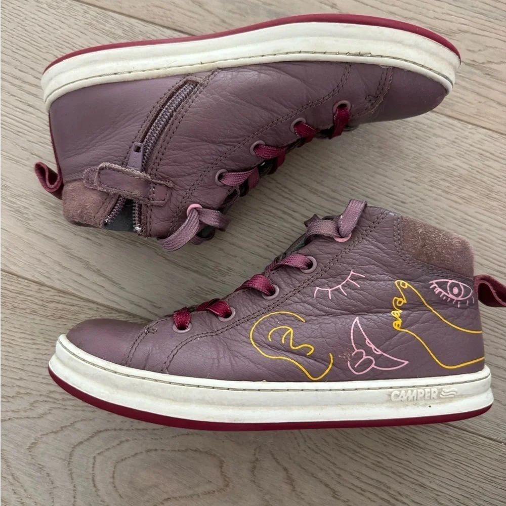 Camper Twins Purple Sneakers for Kids size 33 (US 2)